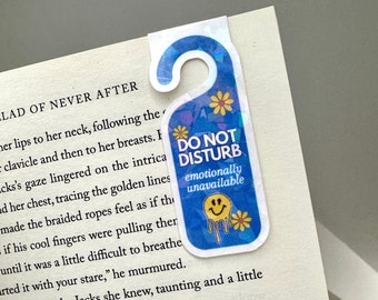 DIY 'Do Not Disturb' Magnetic Bookmark: PNG File (Cutting Machine)