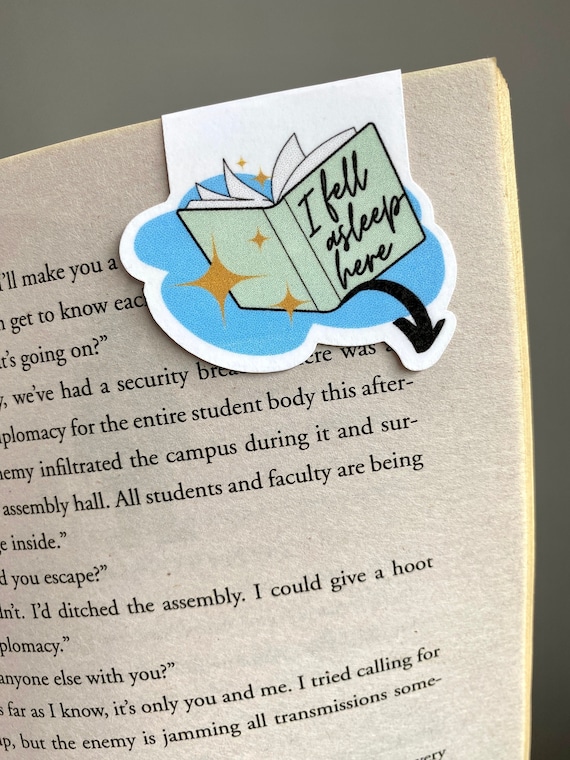 I Fell Asleep Here Magnetic Bookmark, Cricut PNG Template