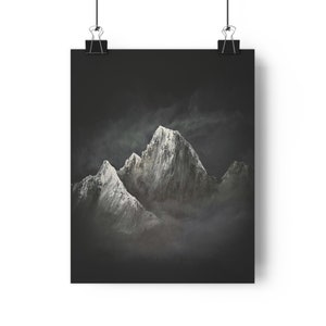 Giclée Art Print, Mountain Art, Mountain Art Print, Boho Art, Cabin Art, Rustic Art, Cabin Decor, Rustic Decor, Mountain Painting