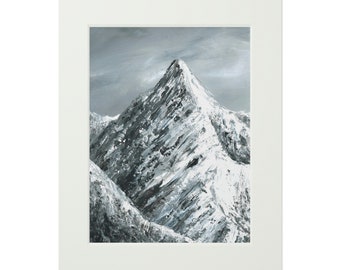 Kunstdruck, Bergkunst, Bergkunst, Boho Kunst, Hüttenkunst, rustikale Kunst, Naturdruck, Naturkunst, Bergmalerei