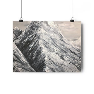 Giclée Kunstdruck, Berg Kunst, Berg Kunstdruck, Boho Kunst, Cabin Art, rustikale Kunst, Naturdruck, Berg Giclée-Druck, Bergmalerei