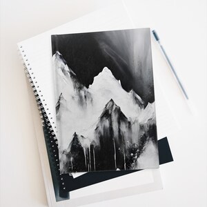 Blank Journal, Mount Everest, Mt Everest, 3rd Anniversary Gift, Abstract, Modern, Minimalist, Mountain, Art, Unique, Notebook, Boho