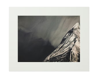 Impresión de arte, arte de montaña, impresión de arte de montaña, arte boho, arte de cabaña, arte rústico, impresión de la naturaleza, arte de la naturaleza, pintura de montaña