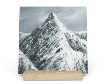Schreibtisch Deko, Berg Kunst, Berg Kunstdruck, Boho Kunst, Kabine Kunst, rustikale Kunst, Schreibtisch Kunst, Regal Dekor, Berg Regal Dekor