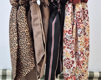 scrunchies and scarves