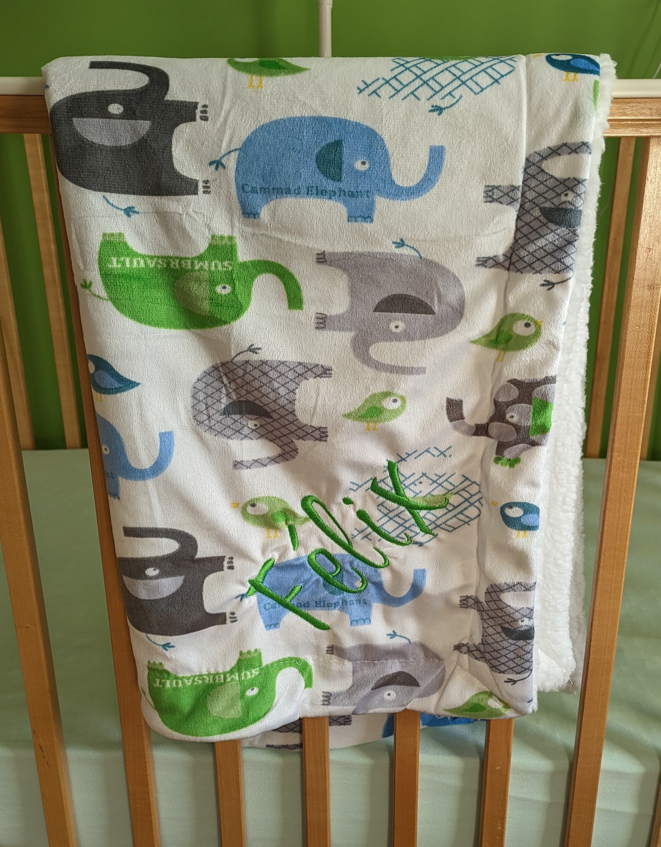 Personalized Plaid Baby Blanket Embroidery Gift for Baby Etsy Canada