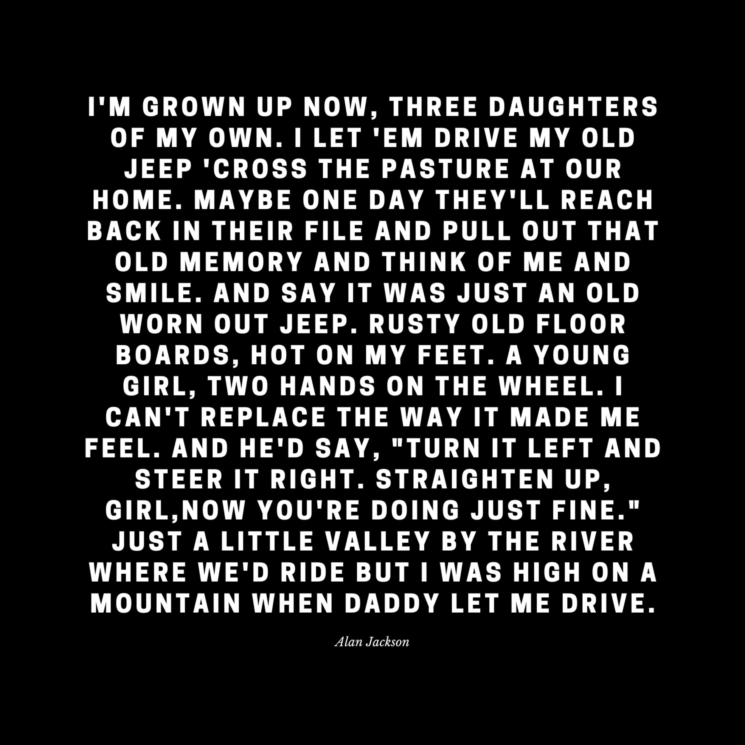 Alan Jackson Lyric Poster Drive Lyrics Printable Wall Art Etsy