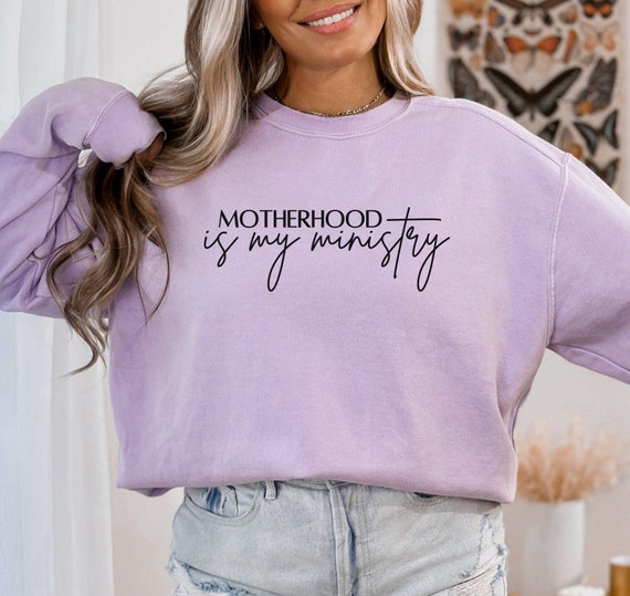 Motherhood Is My Ministry SVG PNG: Christian Mom Gift (Digital Download)
