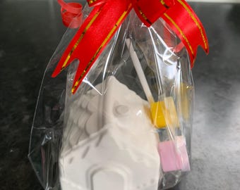 Paint Your Own Gingerbread House Kit: Christmas Craft Activity