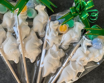 DIY Paint Your Own Dinosaur Party Favor: Kids Craft Activity