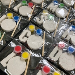 Personalised Paint Your Own Plaster Letters Kit: Kids Craft, Party Favour