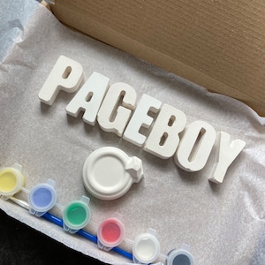 Paint Your Own Pageboy Plaster Painting Kit: Wedding Favor Craft