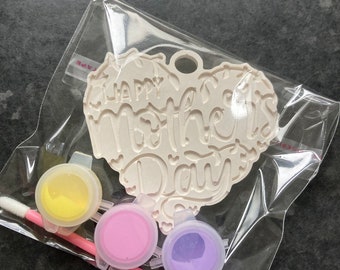 Paint Your Own Mother's Day Ornament: Kids DIY Craft Kit