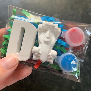 Personalized Paint Your Own Plaster Initial Kit: Kids Craft Set