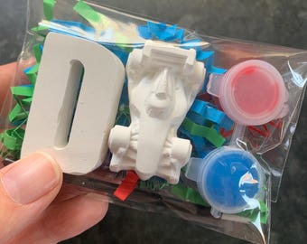 Personalized Paint Your Own Plaster Initial Kit: Kids Craft Set