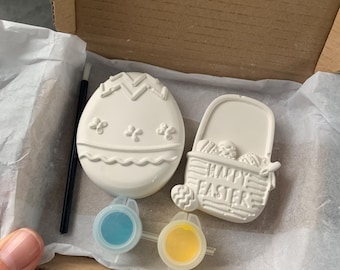 DIY Easter Painting Kit: Plaster Shapes Craft Set