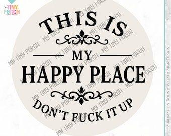 Welcome to my Happy Place Wreath Sign PNG