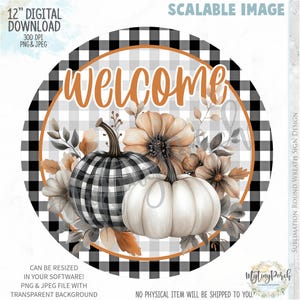 Fall PNG sign, Pumpkin wreath sign design, Fall sign, Pumpkin sign, Thanksgiving PNG sign, Watercolor blue pumpkin, sublimation PNG