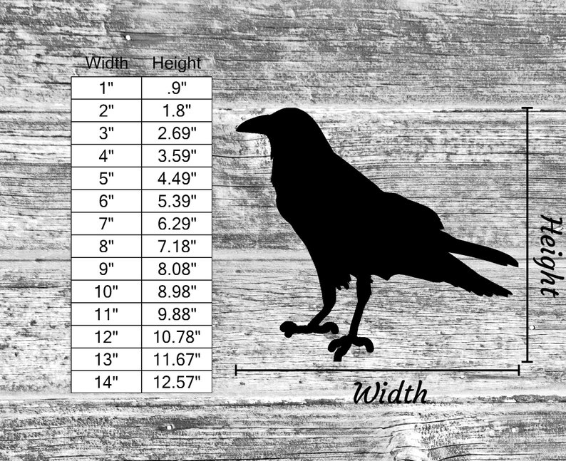 Unfinished Crow or Painted Wood Cutouts Set Wooden Raven Crow Ornament Crow Shape Sign Decor Solid Wood Fall Time Autumn image 5