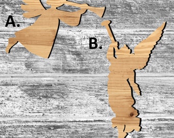 木製エンジェル Angel Wood Cutout - Unfinished Wood - 160292 - Etsy