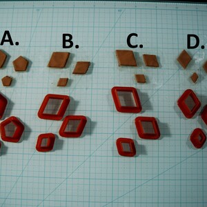 Parallelogram and Pentagon Cookie Cutters -  Clay Cutters for Jewelry, Cookie Cutters, Fondant Cutters - Stop Sign