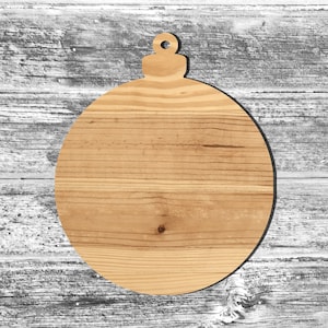 Unfinished Christmas Tree Ornament or Painted Wood Cutout Wooden Ornaments Ornament Shape Sign Decor Happy Holidays Merry Christmas 3r