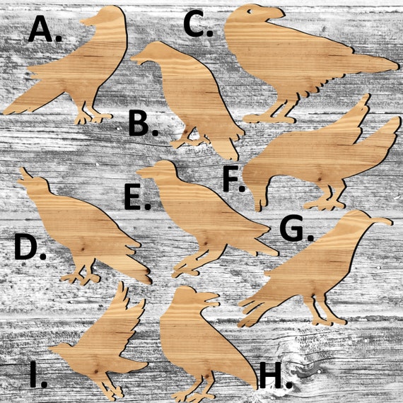 Ornament - Crow Raven Raw wood Ornament - Crow Raven Raw wood