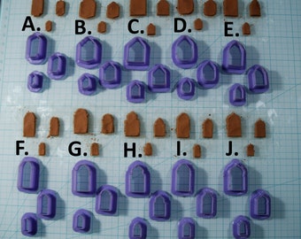 Vertical Plaque Banner Cookie Cutters -  Clay Cutters for Jewelry, Cookie Cutters, Fondant Cutters