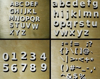 Painted Wooden Letters or Unfinished Lowercase & Uppercase Custom Wood Cutouts Alphabet Set, Wood Letters, Nursery Letters, Mosaic Letters