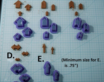 Directional Arrow Cookie Cutters -  Clay Cutters for Jewelry, Cookie Cutters, Fondant Cutters