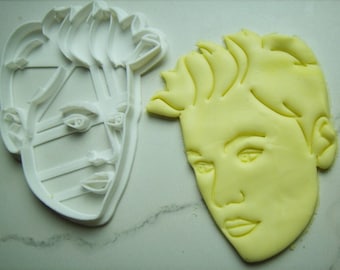 Custom Face Cookie Cutter, Send a picture portrait and make a cookie cutter, great christmas stocking stuffers & wedding / birthday gifts