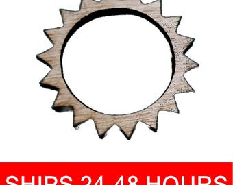 Unfinished Sun or Painted Wood Cutouts, Wooden suns, Soleil Ornament, Sun Shape Sign, Solid Wood, Beach Ocean Summer V2