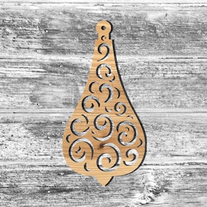 Unfinished Christmas Tree Ornament or Painted Wood Cutout Wooden Ornaments Ornament Shape Sign Decor Happy Holidays Merry Christmas 15r