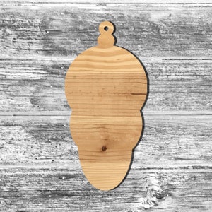 Unfinished Christmas Tree Ornament or Painted Wood Cutout Wooden Ornaments Ornament Shape Sign Decor Happy Holidays Merry Christmas 11r