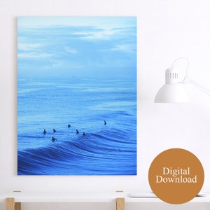 SURF 4 Surf Print, Ocean Print, Ocean Wall Art, Surf Printable Wall Art, Blue, Waves Print, Downloadable Wall Art, Waves.