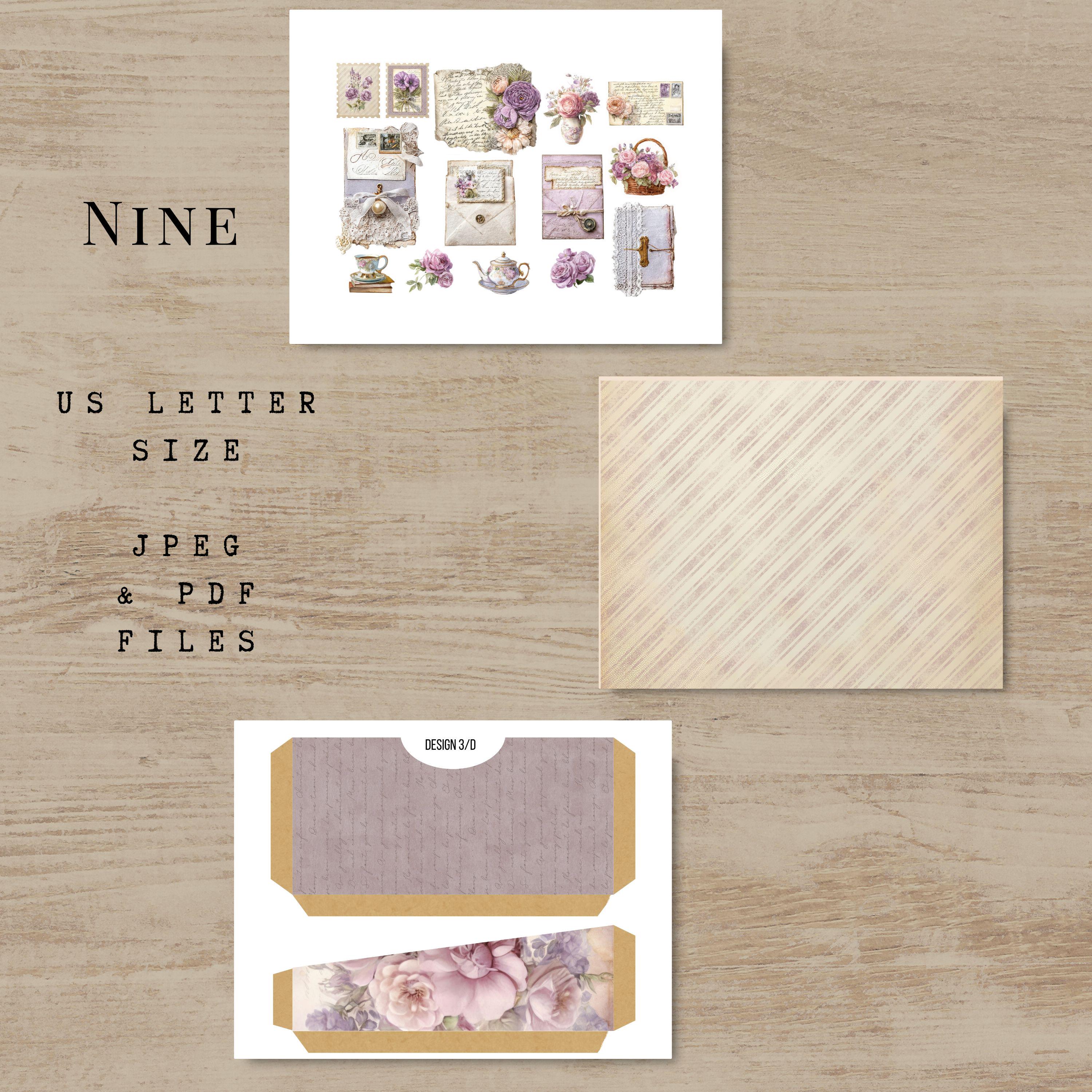Lavender Lace Junk Journal Kit - Vintage Purple Floral Folio LL001 - Etsy