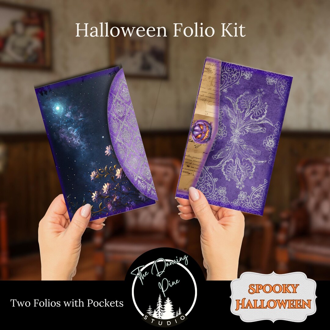 Halloween Folio | Halloween Junk Journal | Folding Folio | Journal ...