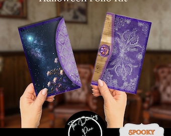 Halloween Folio | Halloween Junk Journal | Folding Folio | Journal Printable Kit | Loaded Folder | Halloween Printable Digital Kit