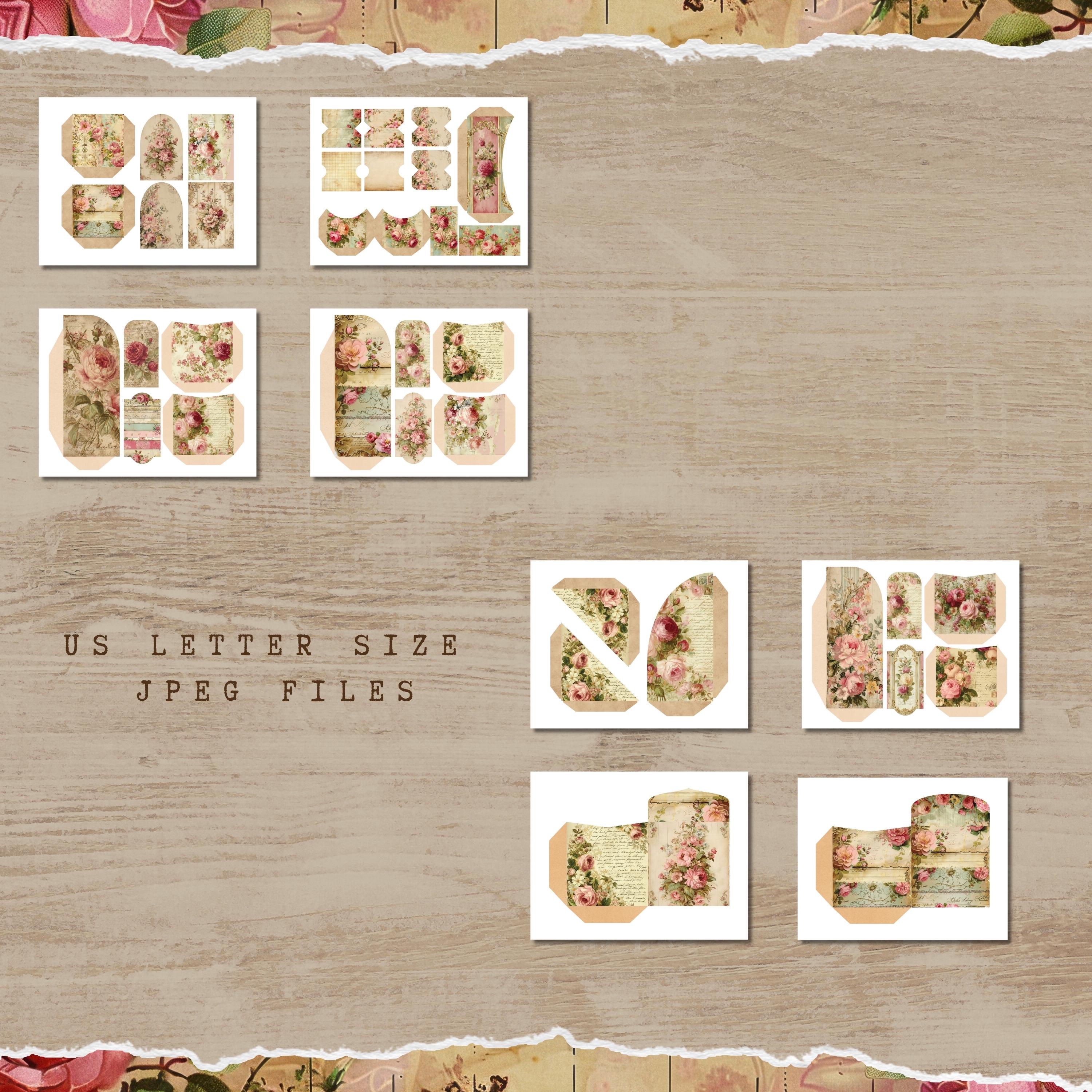 Rose Junk Journal Kit Vintage Floral Mega Bundle RP001 - Etsy