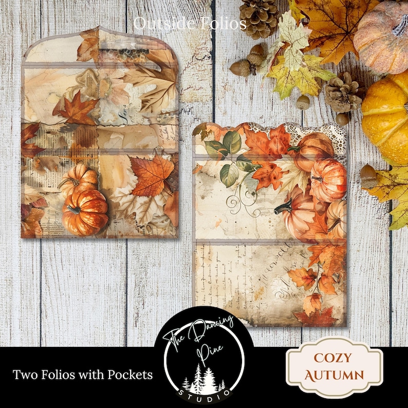 Digital Download | Junk Journal | Printable | Folio Pocket | Fall ...
