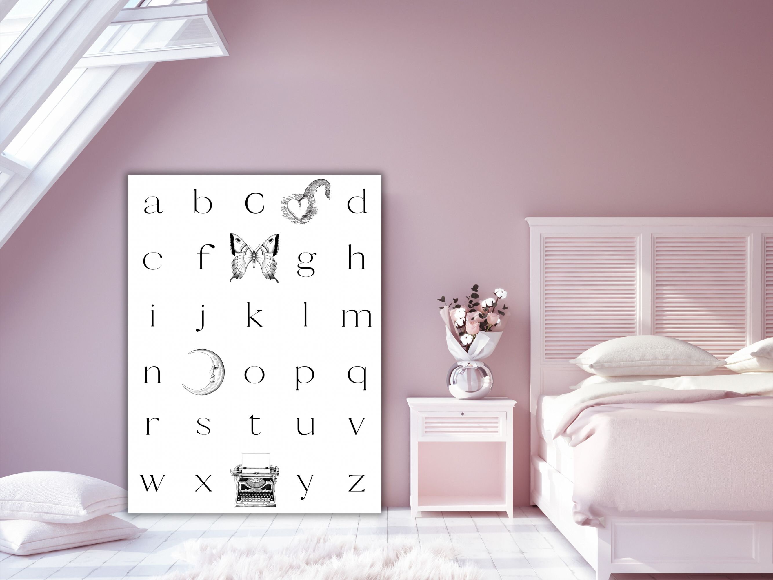 Printable Lettering Typography Gallery Wall Art Images Black - Etsy