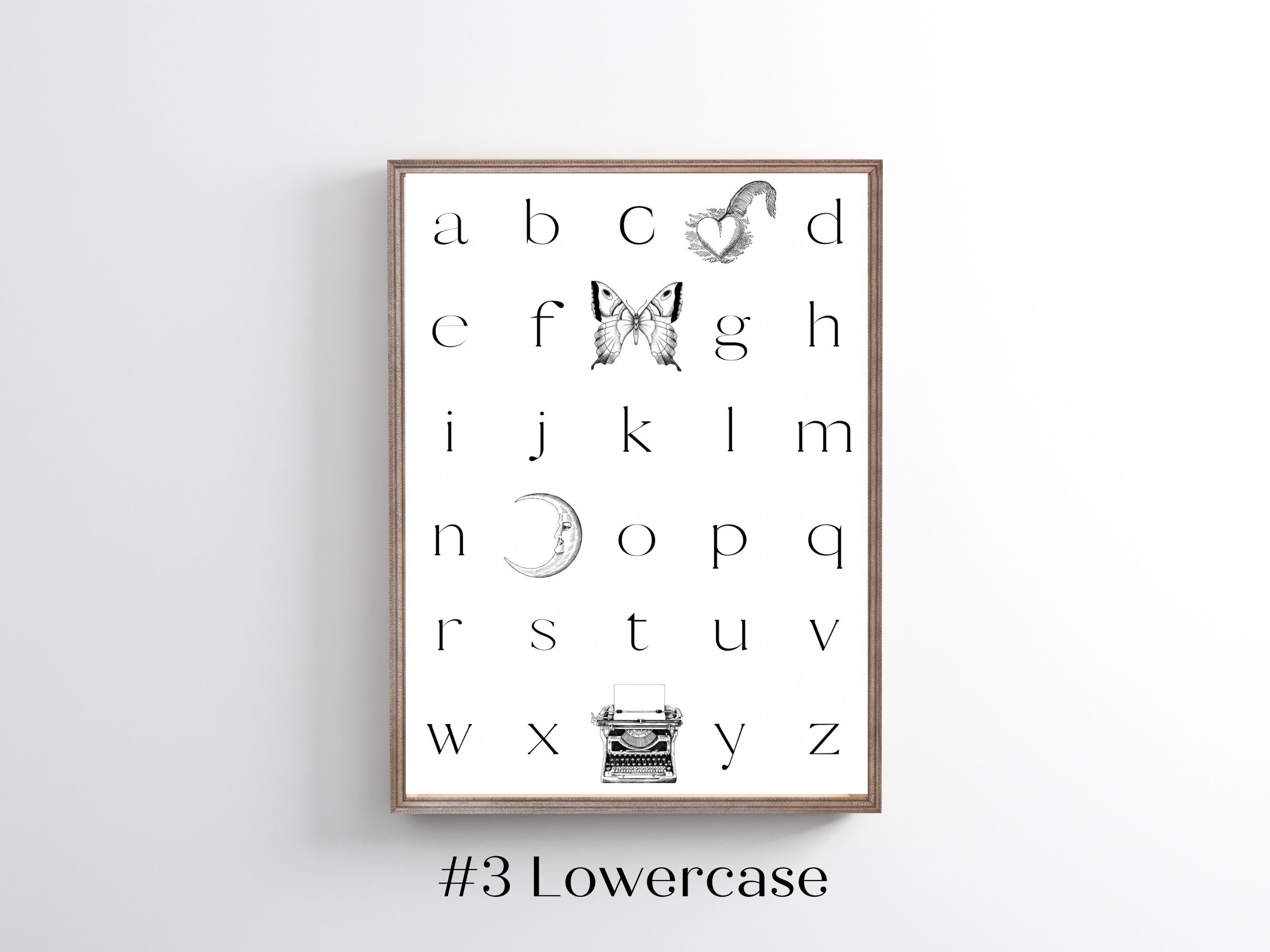 Printable Lettering Typography Gallery Wall Art Images Black - Etsy