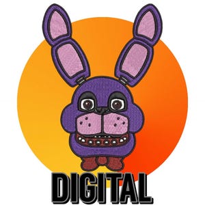 Fichier de broderie numérique FNAF Five Nights at Freddy's Bonnie Bunny
