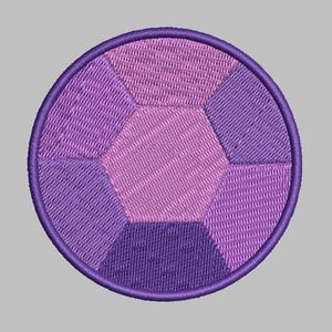 Steven Amethyst Crystal Gemstone Digital Embroidery File