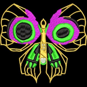 Jinx Butterfly Bomb Tattoo Digital Embroidery File