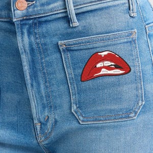 Rocky Horror Frank N Furter Lips Patch Pattern Digital Embroidery File MULTIPLE SIZES