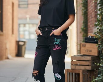 LOL League of Legends Jinx Custom Jeans