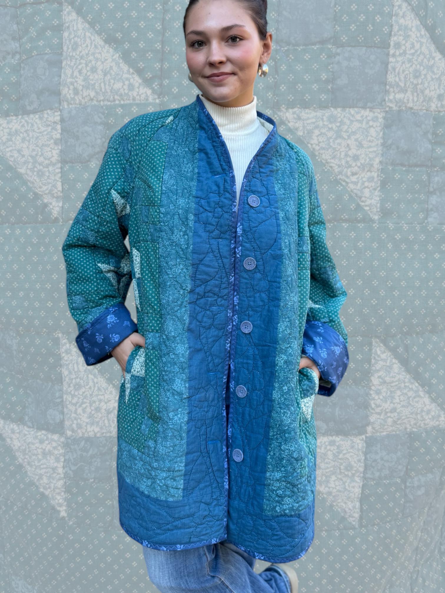 Vintage G4000 Jacket Womans Large Patchwork 80s 90s Floral