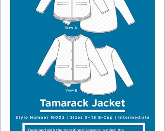 Pattern - Size  0 - 18 Tamarack Jacket, Free Shipping