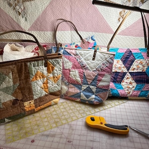 Leather Patchwork Bag - Etsy